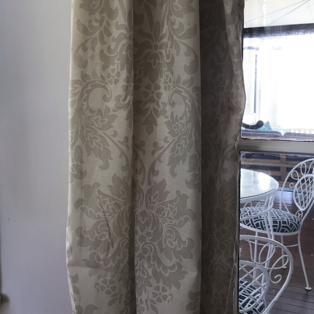 8 Panels Light Green Sage Sheer Curtains